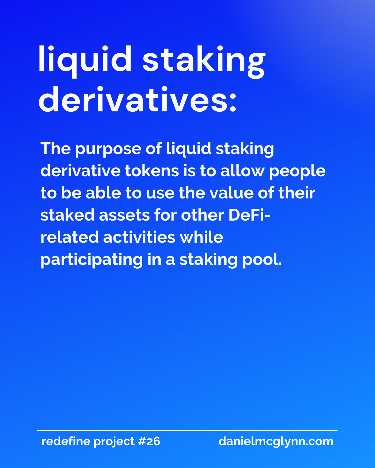 What Is Liquid Staking And Liquid Staking Derivatives | Redefine Project